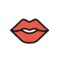 lips on platform OpenMoji