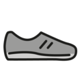 athletic shoe on platform OpenMoji