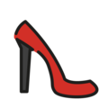 high heel on platform OpenMoji