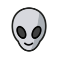 alien on platform OpenMoji
