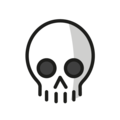 skull on platform OpenMoji