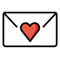 love letter on platform OpenMoji