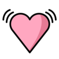 heartbeat on platform OpenMoji