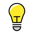 bulb on platform OpenMoji