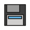 floppy disk on platform OpenMoji