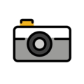camera on platform OpenMoji