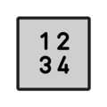 1234 on platform OpenMoji
