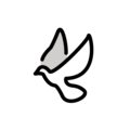 dove of peace on platform OpenMoji