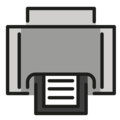 printer on platform OpenMoji