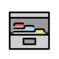card file box on platform OpenMoji