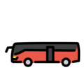 bus on platform OpenMoji