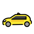 taxi on platform OpenMoji