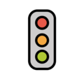 vertical traffic light on platform OpenMoji