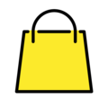 shopping bags on platform OpenMoji