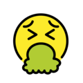 face vomiting on platform OpenMoji