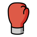 boxing glove on platform OpenMoji