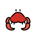 crab on platform OpenMoji