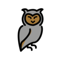 owl on platform OpenMoji