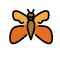 butterfly on platform OpenMoji