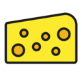 cheese wedge on platform OpenMoji