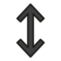 up-down arrow on platform OpenMoji