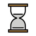hourglass on platform OpenMoji