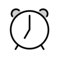 alarm clock on platform OpenMoji