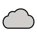 cloud on platform OpenMoji