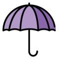 umbrella on platform OpenMoji