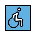 wheelchair symbol on platform OpenMoji