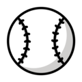 baseball on platform OpenMoji