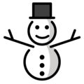 snowman without snow on platform OpenMoji