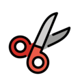 scissors on platform OpenMoji