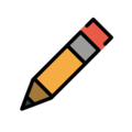 pencil2 on platform OpenMoji
