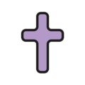 latin cross on platform OpenMoji