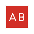 AB button (blood type) on platform OpenMoji
