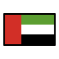 flag: United Arab Emirates on platform OpenMoji