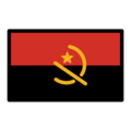 flag: Angola on platform OpenMoji