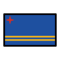 flag: Aruba on platform OpenMoji