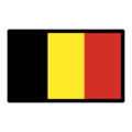 flag: Belgium on platform OpenMoji