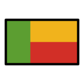 flag: Benin on platform OpenMoji