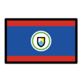 flag: Belize on platform OpenMoji