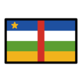 flag: Central African Republic on platform OpenMoji