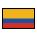 flag: Colombia on platform OpenMoji