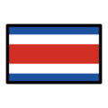 flag: Costa Rica on platform OpenMoji