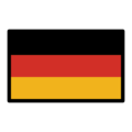 flag: Germany on platform OpenMoji