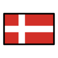 flag: Denmark on platform OpenMoji