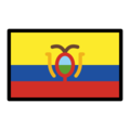 flag: Ecuador on platform OpenMoji