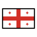 flag: Georgia on platform OpenMoji