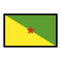 flag: French Guiana on platform OpenMoji